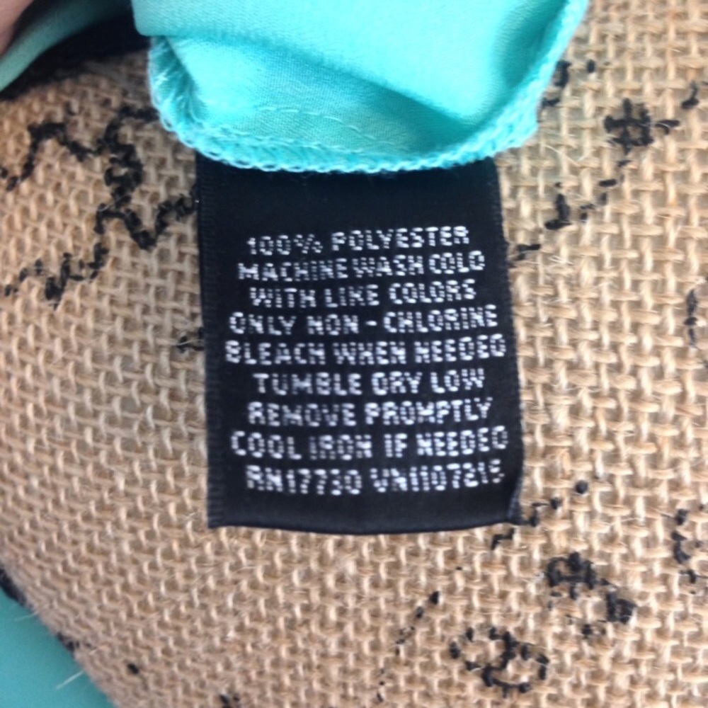 Teal button down - Picture 4 of 4